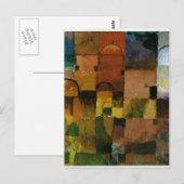 Paul Klee: Rood- en wittedomeinen Briefkaart (Voorkant / Achterkant)