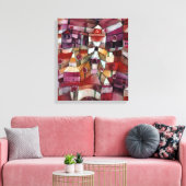 Paul Klee Roos Garden Canvas Afdruk (Insitu (Woonkamer))