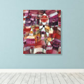 Paul Klee Roos Garden Canvas Afdruk (Insitu (Houten vloer))