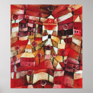 Paul Klee Roos Garden Poster