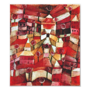Paul Klee Roos Garden Print Foto Afdruk