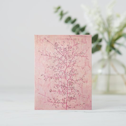 Paul Klee - Roze lente in Deep Winter Briefkaart (Staand voorkant)