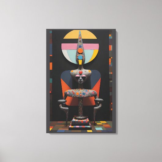 Paul Klee Sat Here Canvas Afdruk (Voorkant)