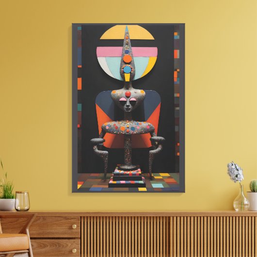 Paul Klee Sat Here Canvas Afdruk (Insitu (Woonkamer))