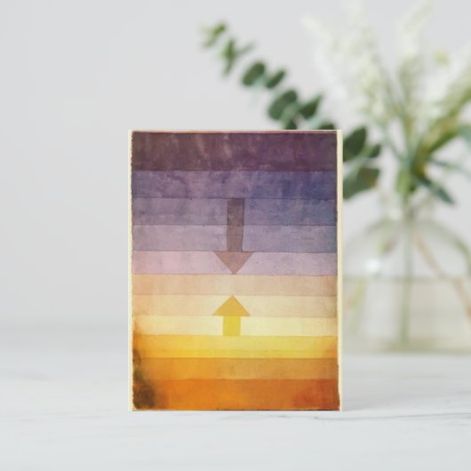 Paul Klee: Scheiding in de avond Briefkaart (Staand voorkant)