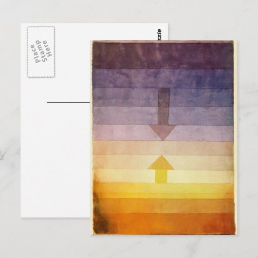 Paul Klee: Scheiding in de avond Briefkaart (Voorkant / Achterkant)