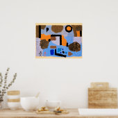 Paul Klee schilderij, met de twee verliezers Poster (Keuken)