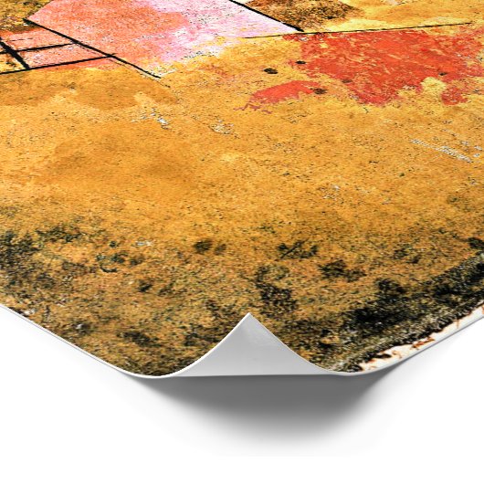 Paul Klee schilderij, Revolving House Poster (Hoek)