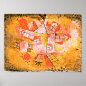 Paul Klee schilderij, Revolving House Poster (Voorkant)
