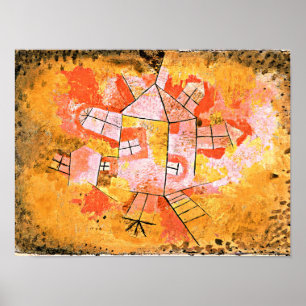 Paul Klee schilderij, Revolving House Poster