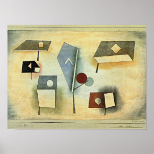 Paul Klee schilderij, Six Species, Poster