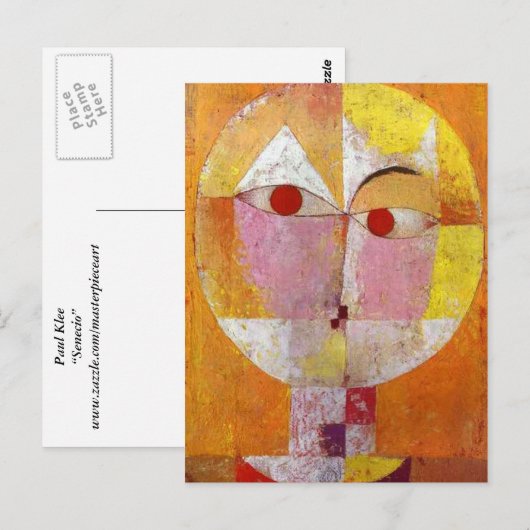 Paul Klee - Senecio Briefkaart (Voorkant / Achterkant)