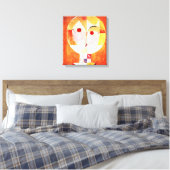 Paul Klee Senecio Canvas Print (Insitu (Slaapkamer))