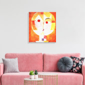 Paul Klee Senecio Canvas Print (Insitu (Woonkamer))