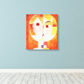 Paul Klee Senecio Canvas Print (Insitu (Houten vloer))