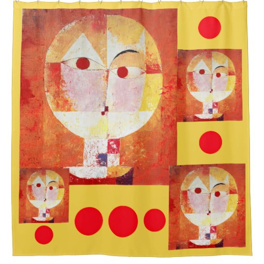 Paul Klee Senecio Douchegordijn (Voorkant)