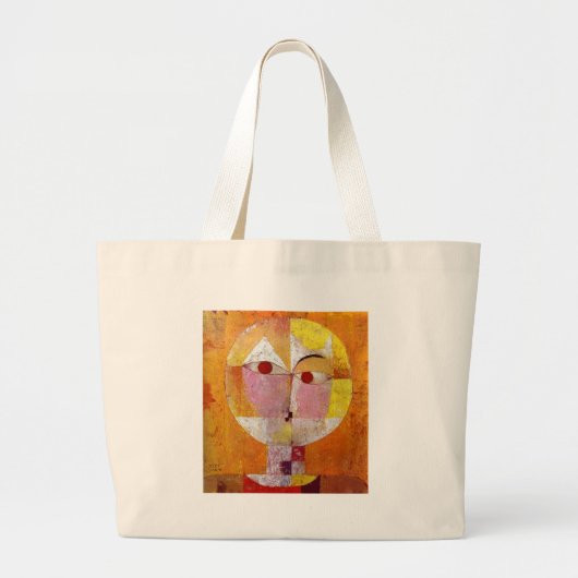 Paul Klee Senecio Painting Grote Tote Bag (Voorkant)