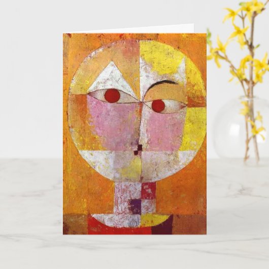 Paul Klee Senecio Painting Kaart (Gele Bloem)