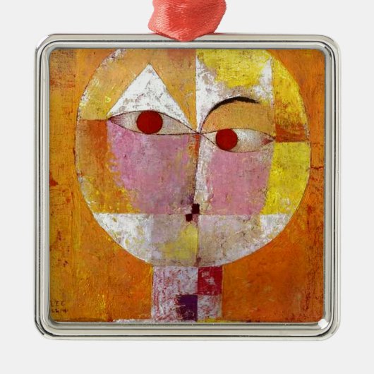 Paul Klee Senecio Painting Metalen Ornament (Voorkant)