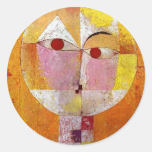 Paul Klee Senecio Painting Ronde Sticker
