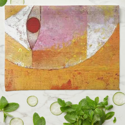 Paul Klee Senecio Painting Theedoek (Gevouwen)