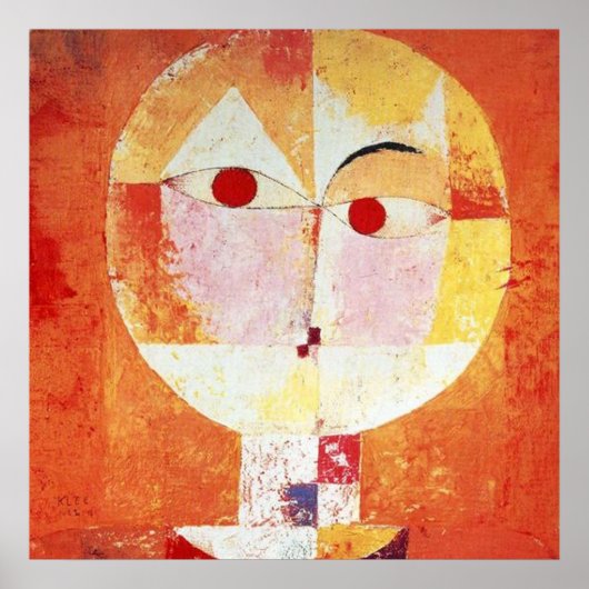 Paul Klee Senecio Poster (Voorkant)