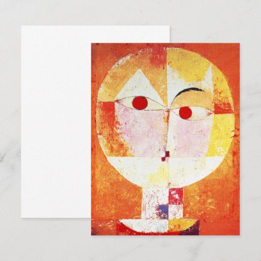 Paul Klee Senecio Uitnodigingen (Voorkant / Achterkant)