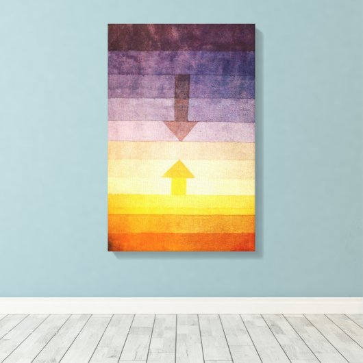 Paul Klee Separation in the Evening Canvas Wrap (Insitu (Houten vloer))
