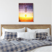 Paul Klee Separation in the Evening Canvas Wrap Afdruk (Insitu (Slaapkamer))