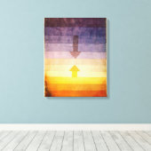 Paul Klee Separation in the Evening Canvas Wrap Afdruk (Insitu (Houten vloer))