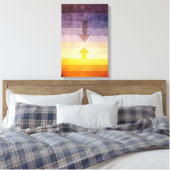 Paul Klee Separation in the Evening Canvas Wrap Afdruk (Insitu (Slaapkamer))
