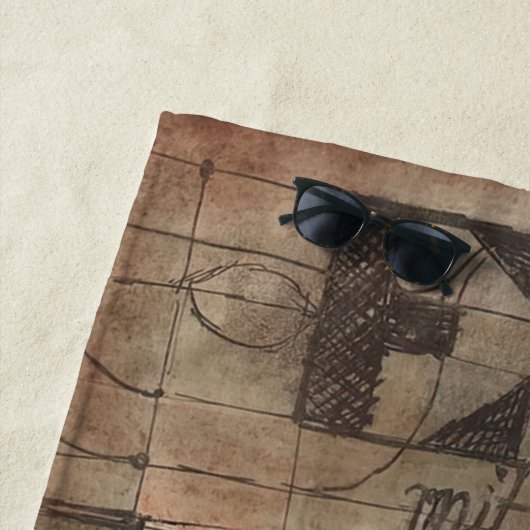 Paul Klee Shower Curtain Strandlaken (In situ)