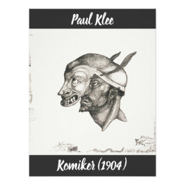 Paul Klee Sketch Komiker (het masker) Foto Afdruk
