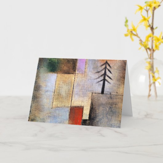 Paul Klee - Small Fir Afbeelding Kaart (Gele Bloem)