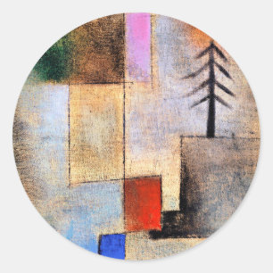 Paul Klee - Small Fir Afbeelding Ronde Sticker