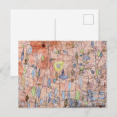 Paul Klee - Spaarzame bladeren Briefkaart (Voorkant / Achterkant)