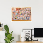 Paul Klee, Spaarzame bladeren, Poster (Thuiskantoor)