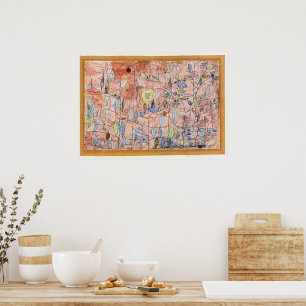 Paul Klee, Spaarzame bladeren, Poster