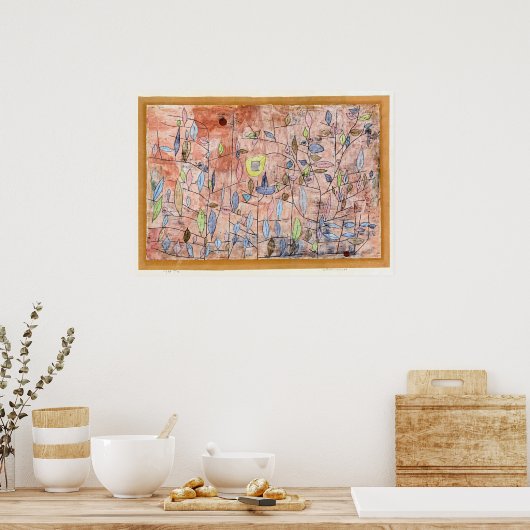 Paul Klee, Spaarzame bladeren, Poster (Keuken)