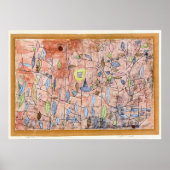 Paul Klee, Spaarzame bladeren, Poster (Voorkant)