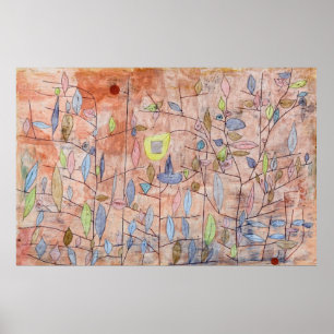 Paul Klee Sparse Foliage Poster