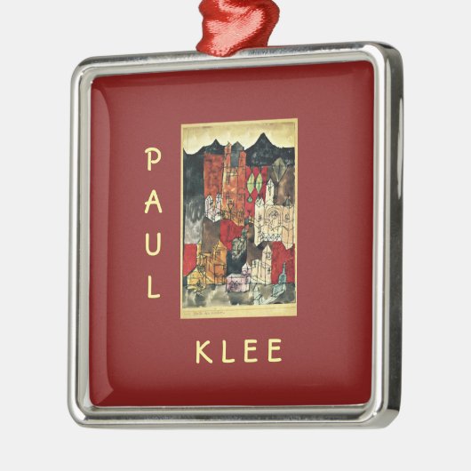 Paul Klee - Stad van de Kerken Metalen Ornament (Links)