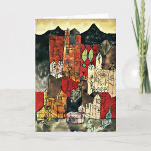 Paul Klee, Stad van Kerken, Bedankkaart