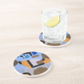 Paul Klee stelt Abstracte schilderende moderne kun Zandsteen Onderzetter (Zijkant)