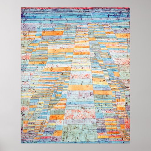 Paul Klee stelt een rondleiding op Poster (Voorkant)