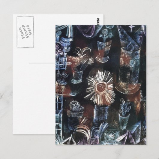 Paul Klee- Stilleven met Thistle Bloom Briefkaart (Voorkant / Achterkant)