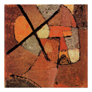 Paul Klee - Stopte van de lijst Perfect Poster