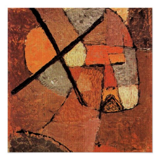 Paul Klee - Stopte van de lijst Perfect Poster (Voorkant)