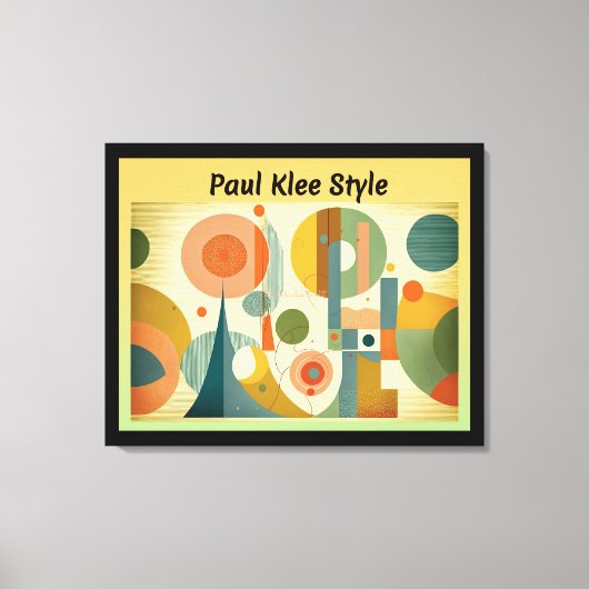 Paul Klee Style Canvas Afdruk (Voorkant)