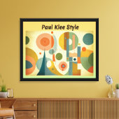Paul Klee Style Canvas Afdruk (Insitu (Woonkamer))